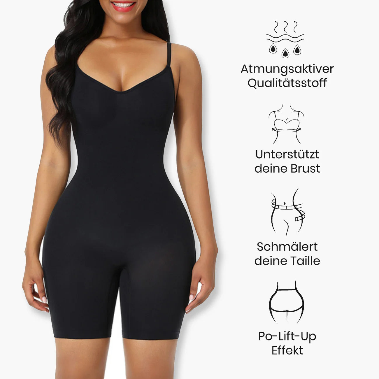 Bodysuit Sculpting Shapewear mit Shorts